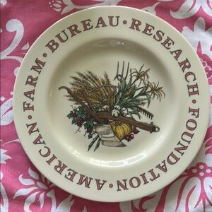 VINTAGE 1990 Tiffany & Co. American Farm Bureau Collector Plate